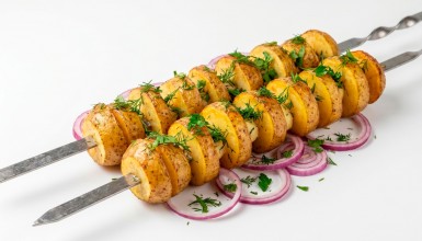 Картофель на мангале